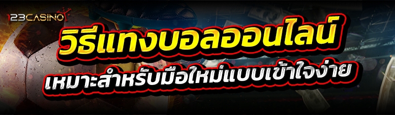 วิธีแทงบอลออนไลน์ เหมาะสำหรับมือใหม่ แบบเข้าใจง่าย