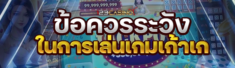 ข้อควรระวังในการเล่นเกมเก้าเก